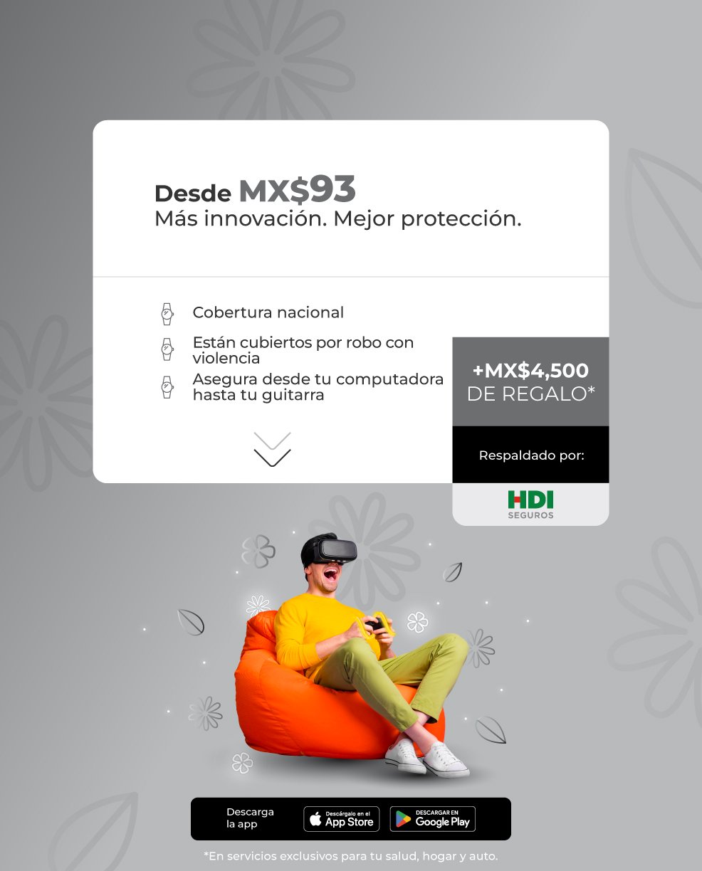 Protege tus Gadgets desde MX$93 al mes